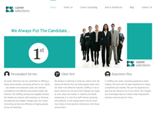 Tablet Screenshot of careerselections.com